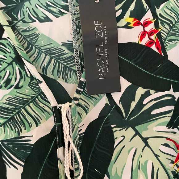 Rachel Zoe Kimono in Gorgeous Tropical Green Print. One Size. - Picture 7 of 10